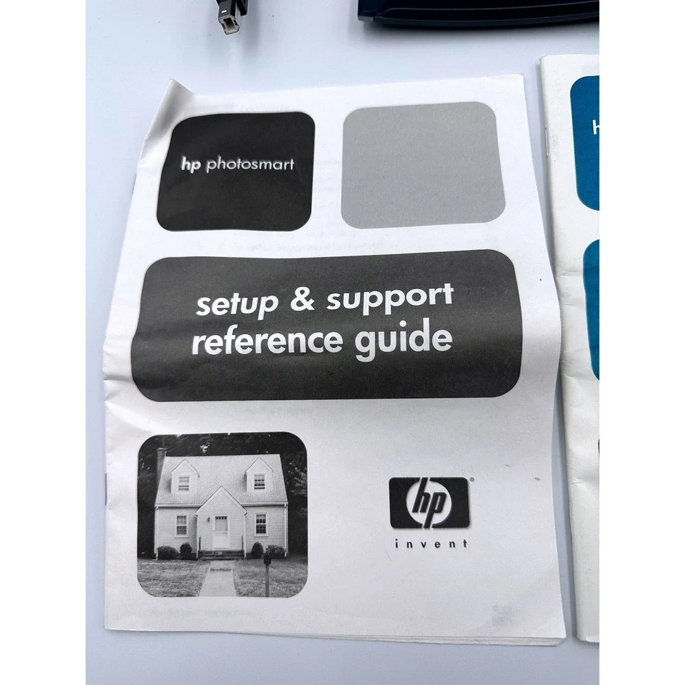 HP PHOTOSMART 145 Q3025A Digital Photo Printer Portable Bag w/Accessories WORKS